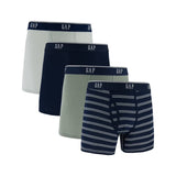 Gap Men's 4-Pack Ultra Soft Modal Boxer Brief, Size L - Navy Stripe Pack