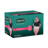 Depend Fresh Protection Adult Incontinence & Postpartum Bladder Leak Underwear for Women, Size XL - 80 Ct