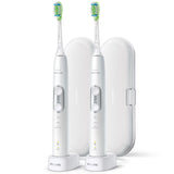 Philips Sonicare 6100 ProtectiveClean Power Toothbrush, White - 2 Pack