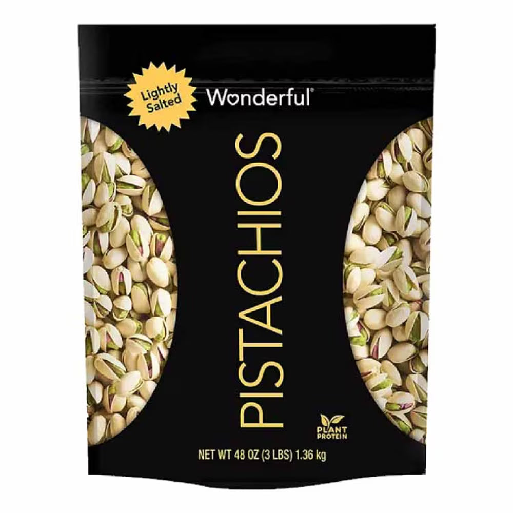 Wonderful Lightly Salted Pistachios - 48 Oz - 10 Pack