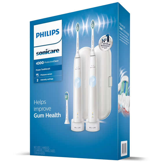 Philips Sonicare ProtectiveClean 4300 Rechargeable Toothbrush, White | Philips - Value pack