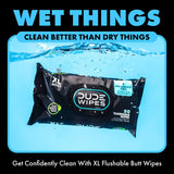 DUDE Wipes XL Flushable Wipes Fragrance Free, 8 ct - 400 Wipes