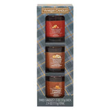 Candle Minis Gift Set Autumn Wreath Pumpkin Banana Scone Spiced Pumpkin 1.3 oz - 3 Ct