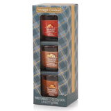 Candle Minis Gift Set Autumn Wreath Pumpkin Banana Scone Spiced Pumpkin 1.3 oz - 3 Ct