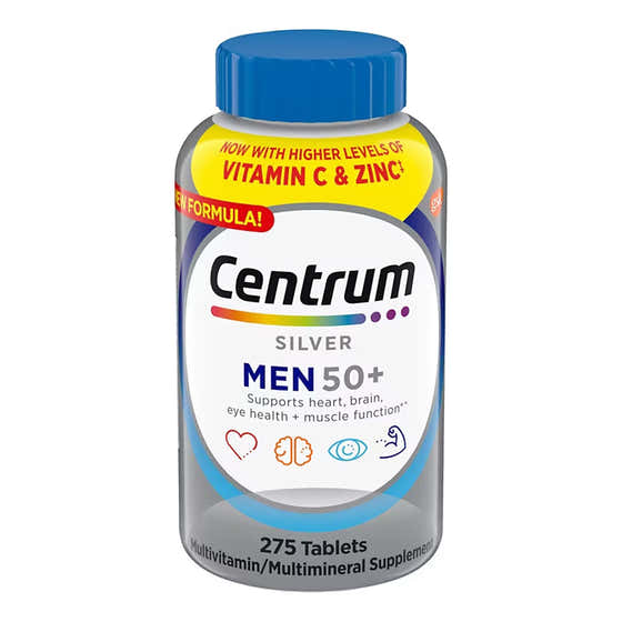 Centrum Silver Men 50+ Multivitamin and Multimineral Supplement - 275 Ct | Centrum - Nutrition Supplements Wholesale