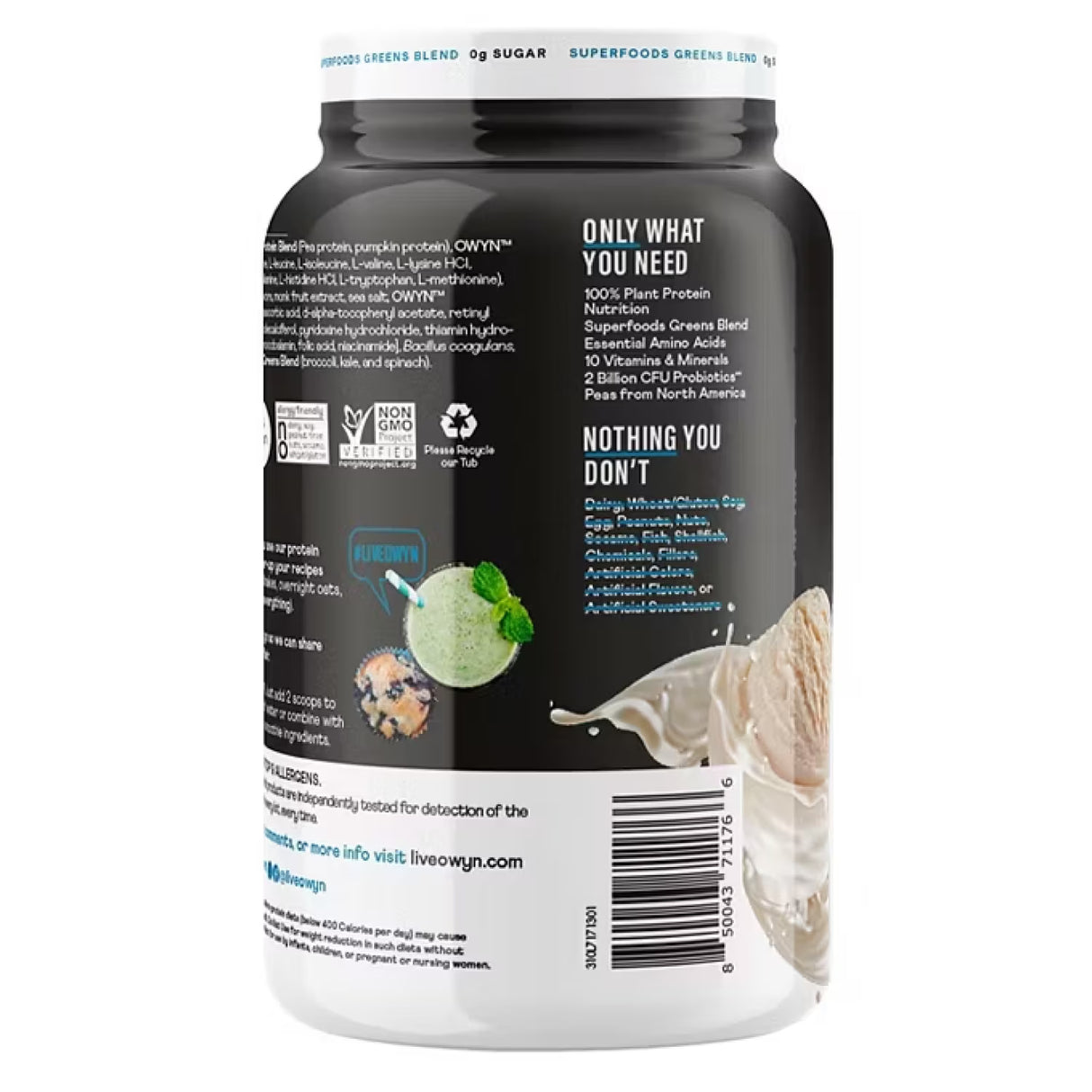 OWYN Pro Elite Protein Powder Vanilla - 2.96lb