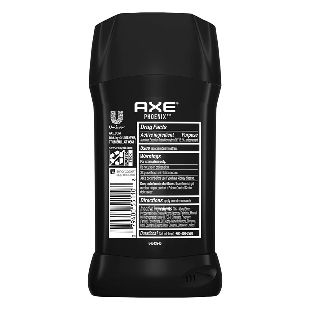 Axe Phoenix Invisible Solid Antiperspirant & Deodorant Stick 2.7 oz - 12 Pack