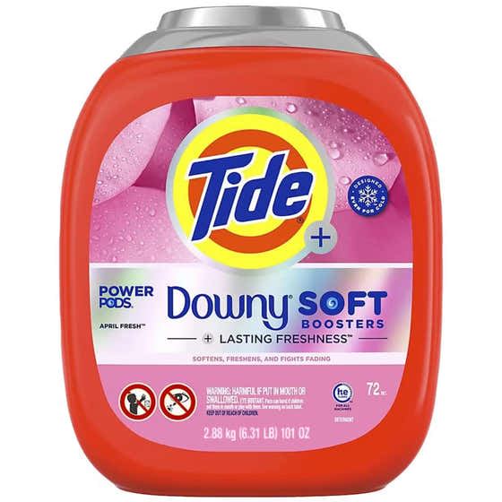 Tide Power PODS 2-in-1 Laundry Detergent Pods W/ Downy Soft Boosters April Fresh Scent - 72 Ct | Tide - Downy