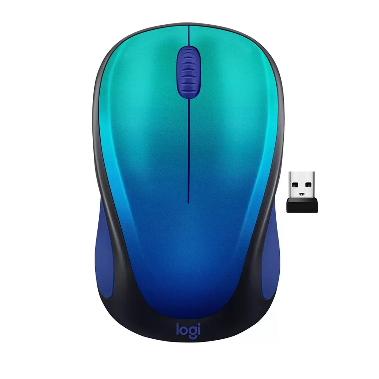 Logitech M317 Wireless Mouse, Blue Aurora