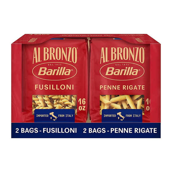 Barilla Al Bronzo Penne Rigate &amp; Fusilloni, 4pk - 16oz | Barilla - Grocery Pack