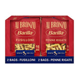 Barilla Al Bronzo Penne Rigate & Fusilloni, 4pk - 16oz
