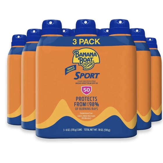 Banana Boat Ultra Sport Sunscreen Spray SPF 50, 6 oz - 3 Ct - 5 Pack | Banana Boat - Sunscreen Wholesale