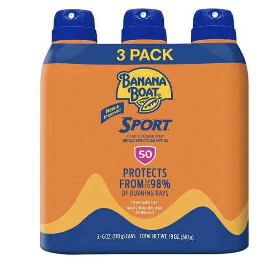 Banana Boat Ultra Sport Sunscreen Spray SPF 50, 6 oz - 3 Pack | Banana Boat - Sunscreen Wholesale