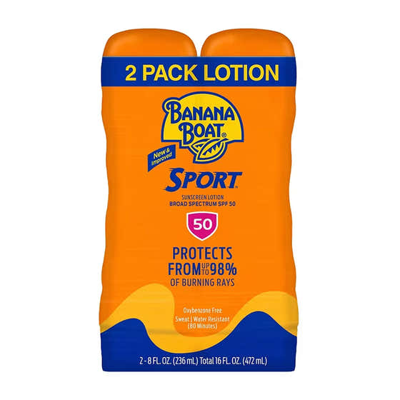 Banana Boat Sport Sunscreen Lotion, SPF 50 - 8 oz - 2 Pack | Banana Boat - New Arrivals