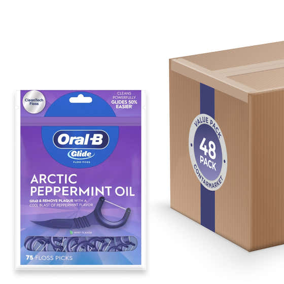 Glide 3D White Floss Picks Mint - 75ct - 48 Pack | Oral-B - Oral Care Wholesale