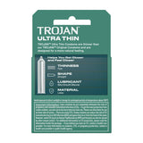 Trojan Lubricated Condoms, Ultra Thin, 3 Ct - 48 Pack