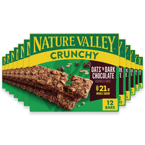 Nature Valley Crunchy Granola Bars Oats n’ Dark Chocolate - 12 Ct - 12 Pack Case | Nature Valley - Grocery Wholesale