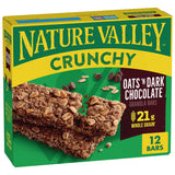 Nature Valley Crunchy Granola Bars Oats n’ Dark Chocolate - 12 Ct - 12 Pack Case