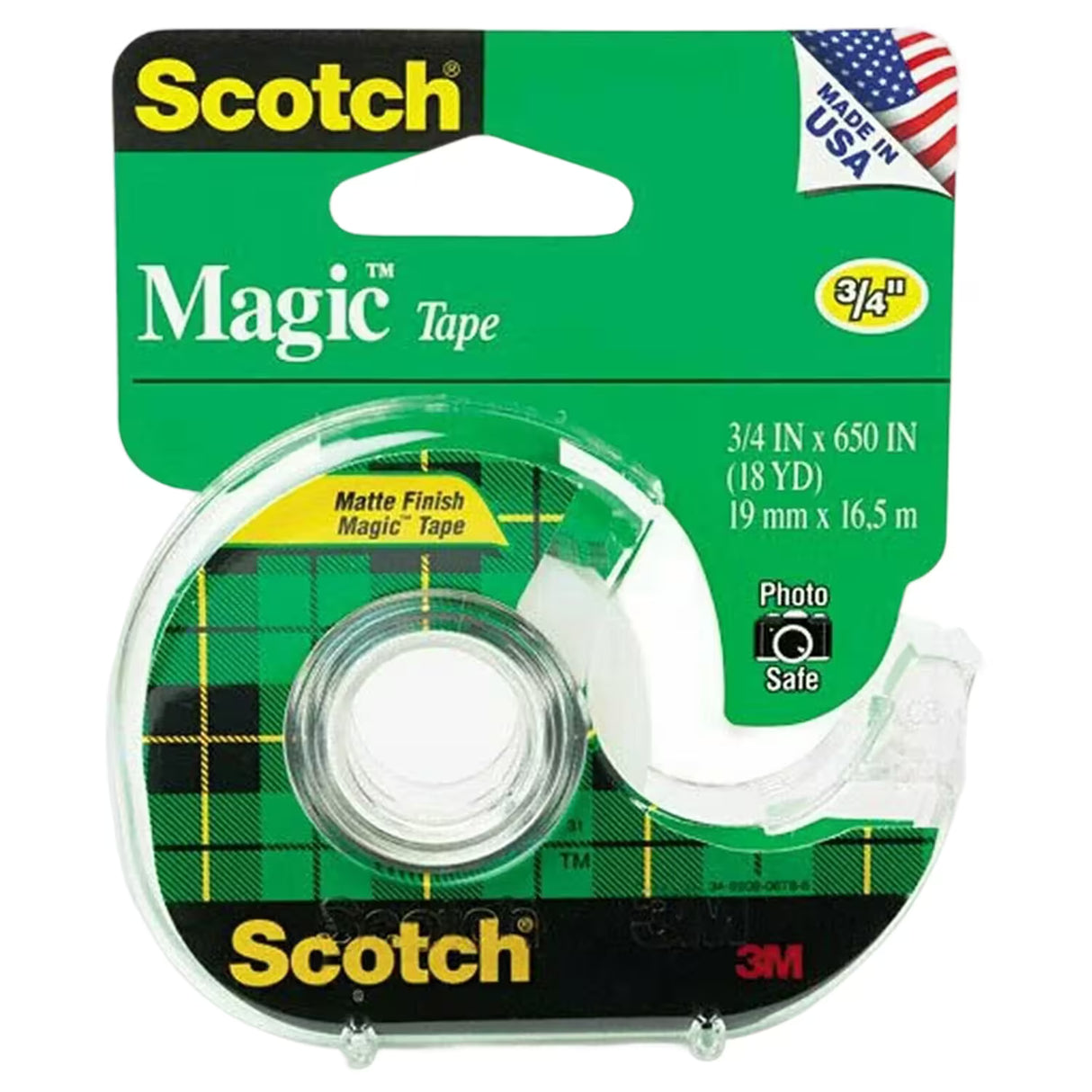 Scotch Magic Tape With Dispenser – 3/4 in x 650 in – 144 Pack