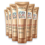 L'Oreal - Paris EverCreme Sulfate Free Shampoo, Deep Nourish, With Apricot Oil - 8.5 oz - 6 Pack
