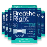 Breathe Right - Extra Strength Drug-Free Clear Nasal Strips - 26 Ct Each - 24 Pack