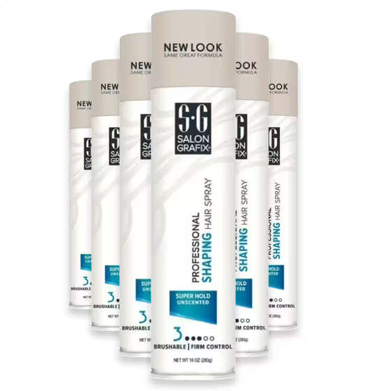 Salon Grafix Shaping Hair Spray Unscented - 10 oz - 6 Pack | Salon Grafix - Personal Care