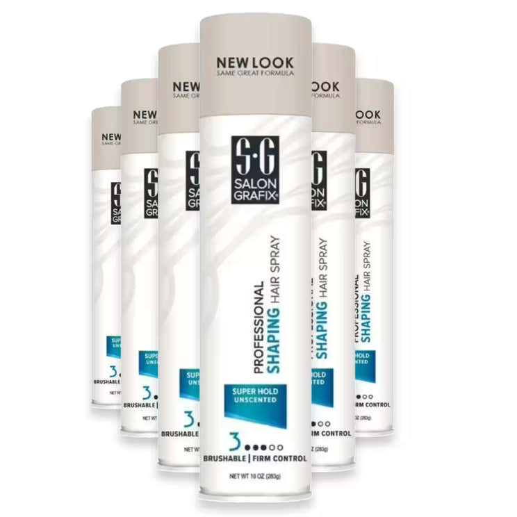 Salon Grafix Shaping Hair Spray Unscented - 10 oz - 6 Pack | Salon Grafix - Pre Order