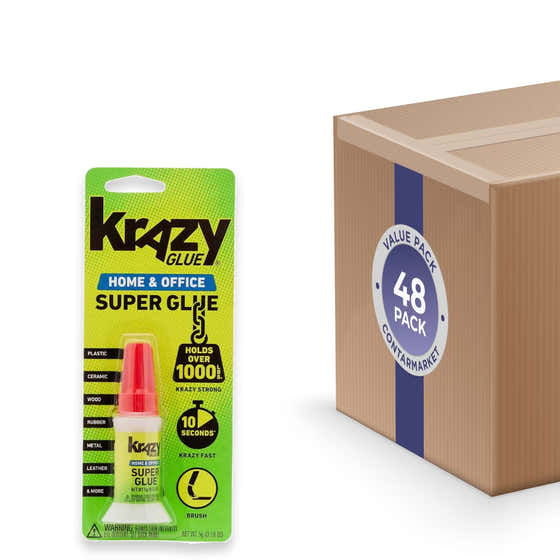 Krazy -  Super Glue Home &amp; Office Brush - 0.18 Oz - 48 Pack | Krazy Glue - School &amp; Office Supplies - Wholesale