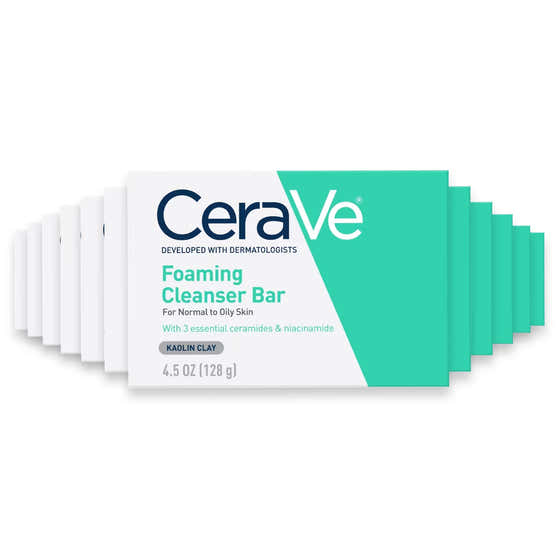 CeraVe Foaming Cleansing Bar for Face and Body, 4.5 oz - 12 Pack | CeraVe - New Arrivals