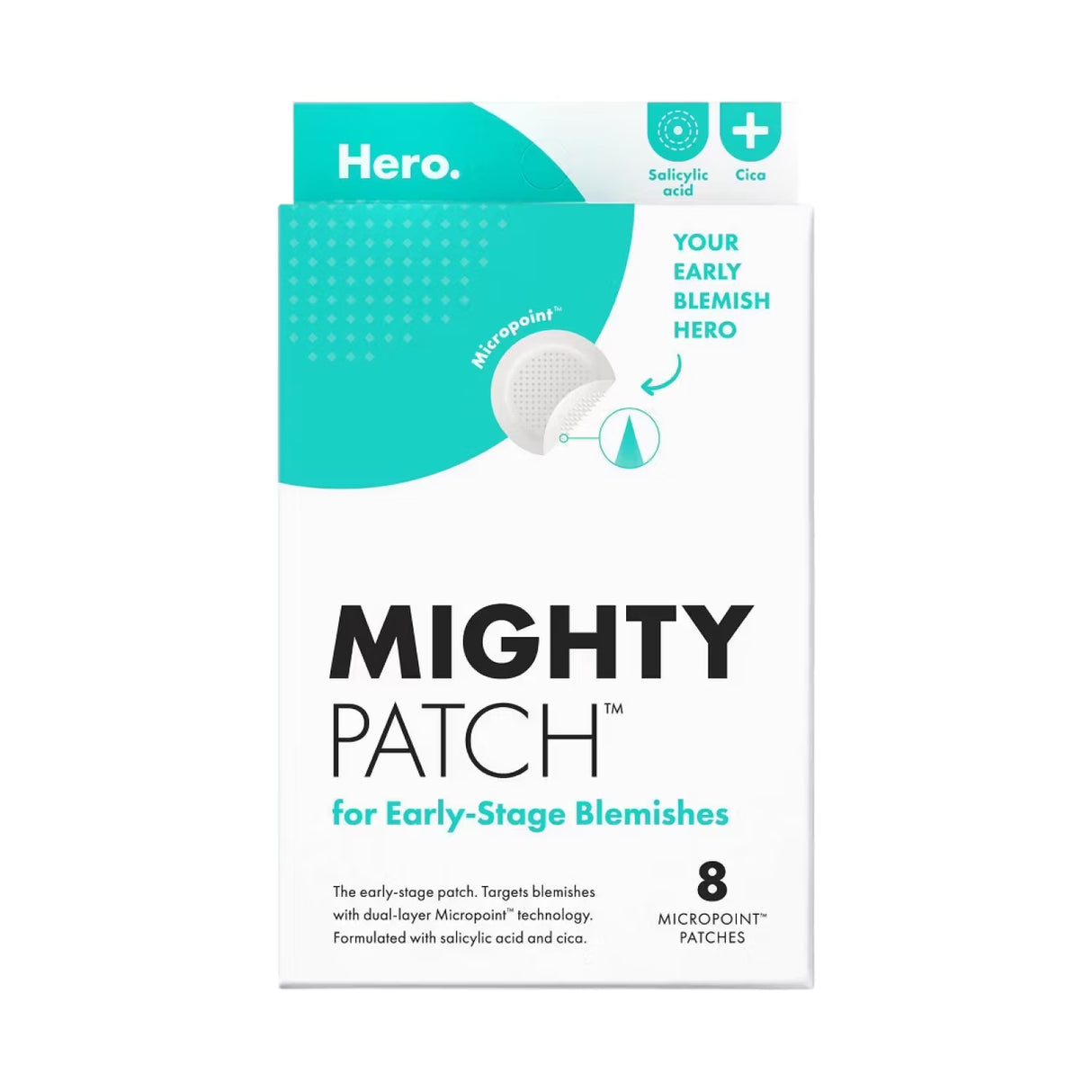 Hero Cosmetics Mighty Patch Micropoint for Blemishes, 8 Ct - 24 Pack