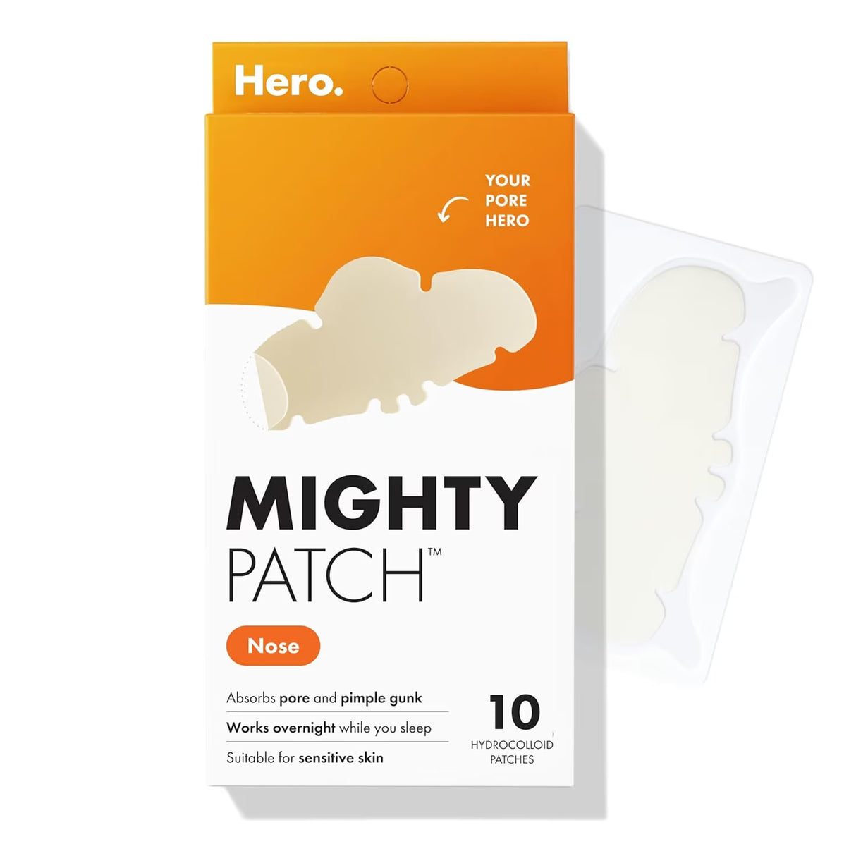 Hero Cosmetics Mighty Patch Nose Hydrocolloid Patches - 10 Ct - 24 Pack