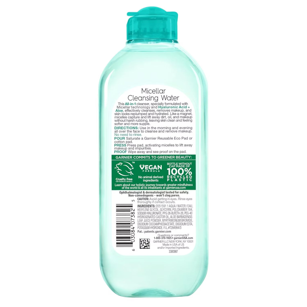 Garnier SkinActive Micellar Hyaluronic Acid + Aloe - 13.5 oz - 12 Pack
