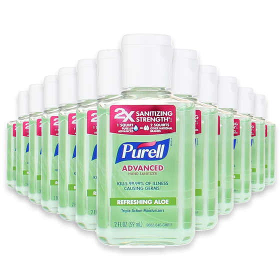 Purell Aloe Hand Sanitizer Gel Flip Top Cap - 2 oz - 24 Pack | Purell - New Arrivals