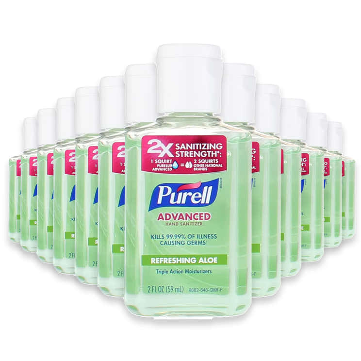 Purell Aloe Hand Sanitizer Gel Flip Top Cap - 2 oz - 24 Pack | Purell - Pre Order