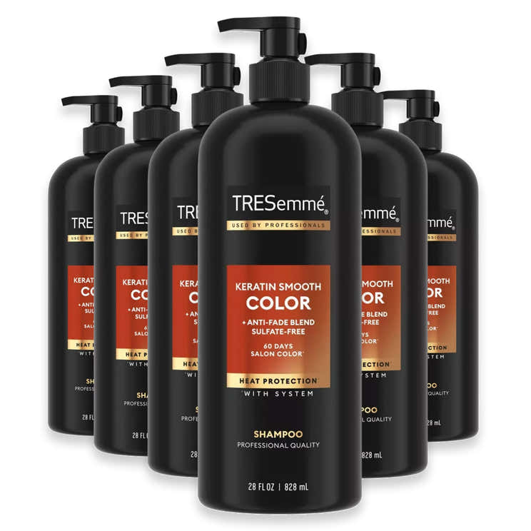 TRESemmé Cruelty-Free Keratin Smooth Color Shampoo – 28 oz – 6 Pack | Tresemme - Pre Order