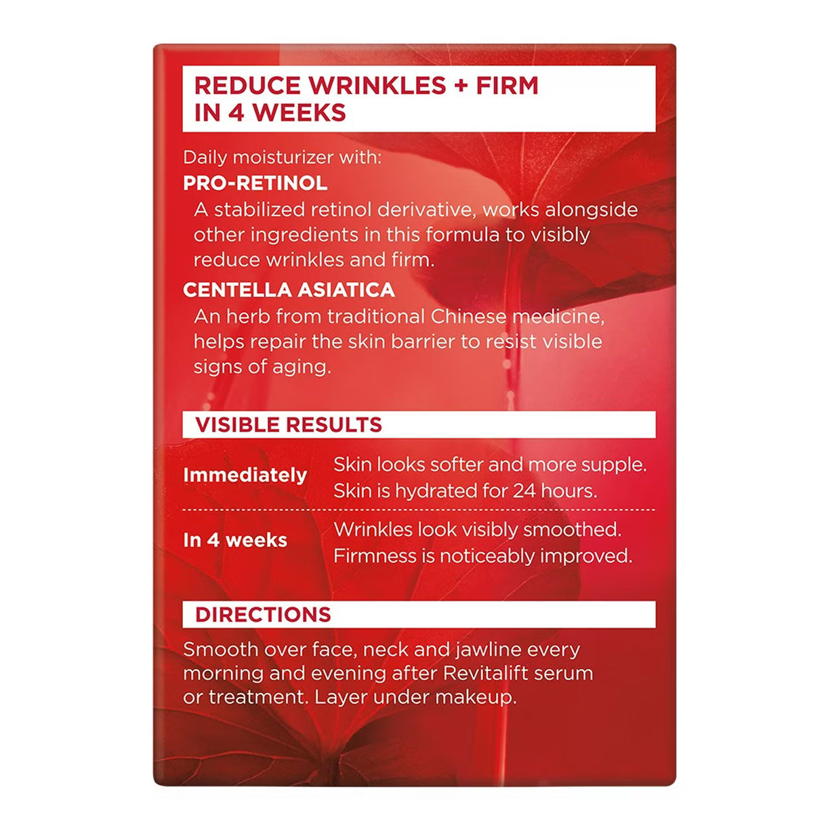 L'Oreal Paris Revitalift Anti-Wrinkle + Firming Face & Neck Moisturizer, Fragrance Free - 1.7 oz - 24 Pack