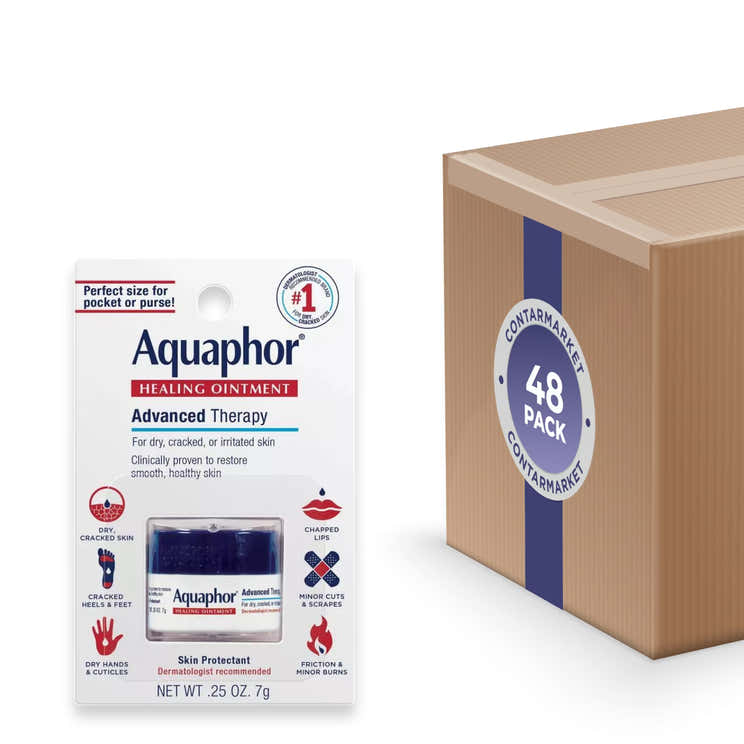 Aquaphor - Mini Jar, Advanced Therapy, Moisturizer, Unscented 0.25 Oz - 48 Pack | Aquaphor - Pre Order