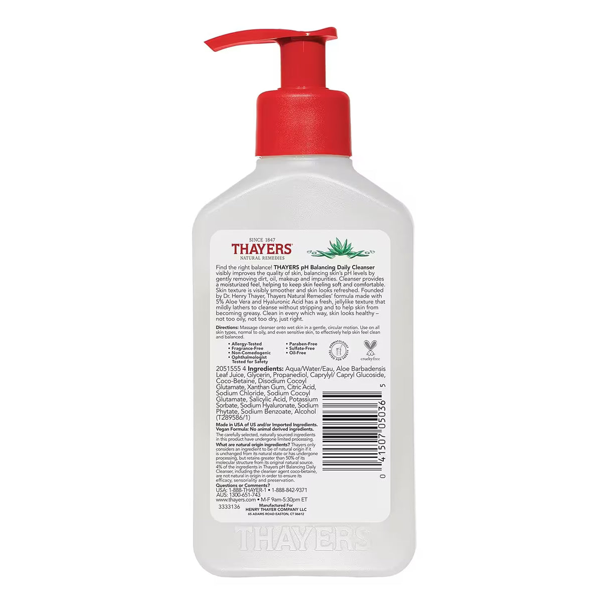 Thayers pH Balancing Daily Facial Cleanser – 8 oz – 12 Pack