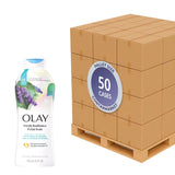 Olay Body Wash Birch Water & Lavender – 22.0 Oz – 4 Pack - 50 cases pallet