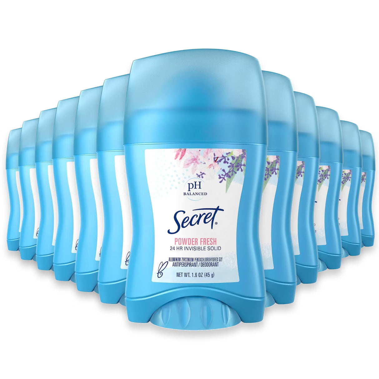 Secret Antiperspirant & Deodorant Invisible Solid Powder Fresh 1.6 oz - 120 Volume Pack