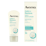 Aveeno Calm + Restore Daily Moisturizing Mineral Sunscreen SPF 30, 1.7 fl oz - 12 Pack