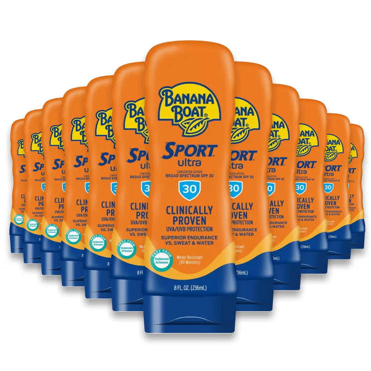 Banana Boat Sport Sunscreen Lotion SPF30 - 8oz - 12 Pack | Banana Boat - Pre Order
