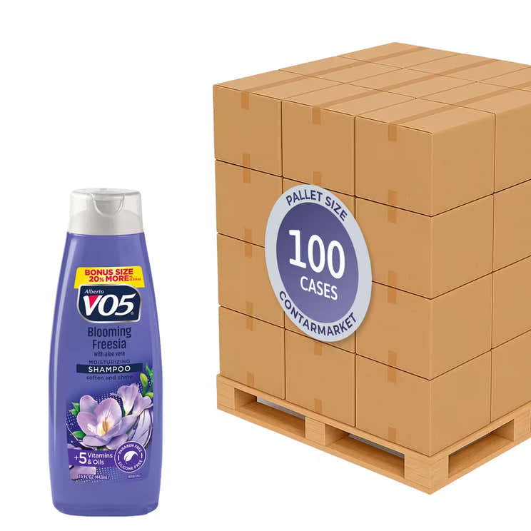 VO5 - Shampoo Blooming Freesia Moisturizing - 15 Oz - 6 Pack - 100 cases pallet | VO5 - Pallets