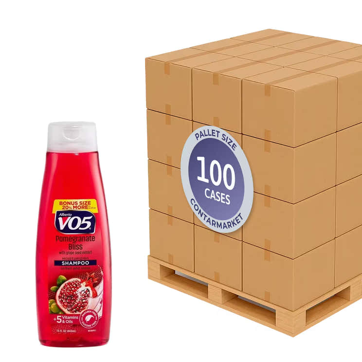 VO5 - Shampoo Pomegranate Bliss - 15 Oz - 6 Pack - 100 cases pallet | VO5 - Pallets