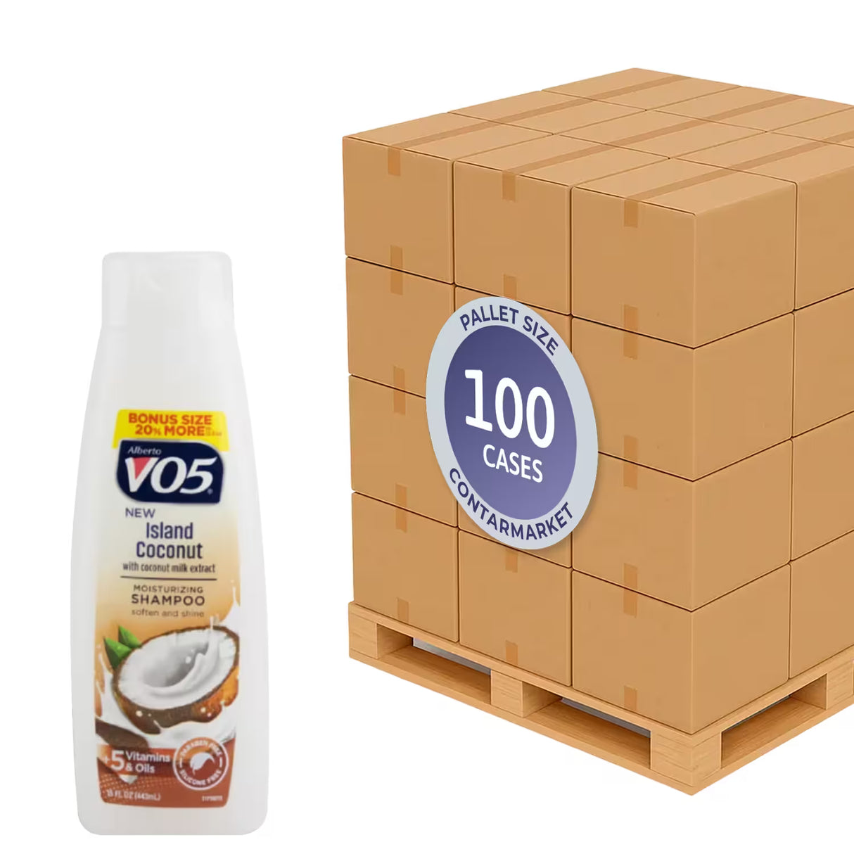 VO5 - Shampoo Island Coconut - 15 oz - 6 Pack - 100 cases pallet