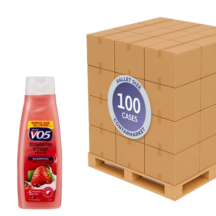 VO5 Shampoo Strawberry Cream - 15 oz - 6 Pack - 100 cases pallet | VO5 - Pallets
