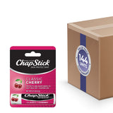 ChapStick - Classic Cherry Flavor Skin Protectant Flavored Lip Balm Tube 0.15 oz -  144 Volume Pack