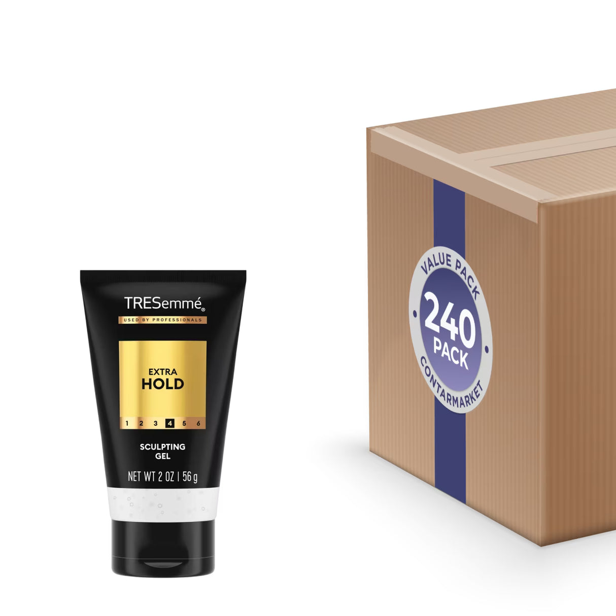 Tresemme Gel Extra Firm Control 4 - 2 oz - 240 Volume Pack