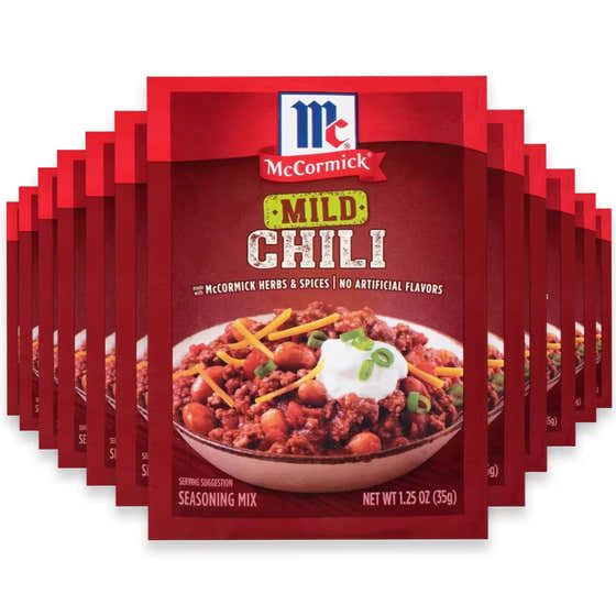 McCormick Mild Chili Seasoning Mix, 1.25 oz - 24 Pack | McCormick - New Arrivals