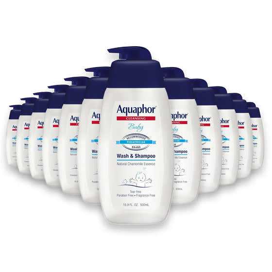 Aquaphor - Baby Cleansing Wash And Shampoo, Pump - 16.9 Oz - 12 Pack | Aquaphor - Wholesale